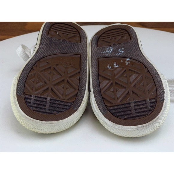 Converse Sz 5 Toddler Boys Sneaker Blue Fabric All Star Medium - Picture 10 of 10